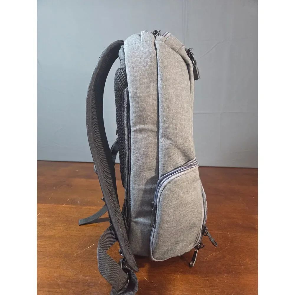 eBags Professional Slim Laptop Backpack Gray Travel Work Bag Organizer Durable